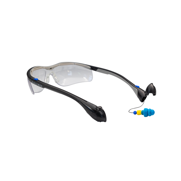 ReadyMax SoundShield® Classic Black Frame Clear Lens