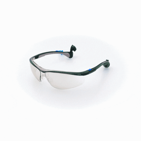 ReadyMax SoundShield® Classic Indoor/Outdoor Safety Glasses 360˚ View