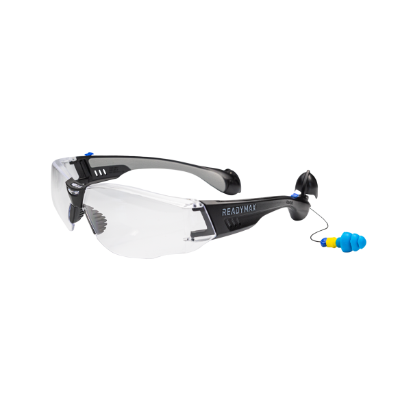 ReadyMax SoundShield® Construction Black Frame with Clear Lens