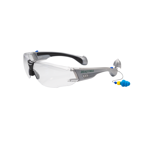 ReadyMax SoundShield® Construction Silver Frame with Clear Lens