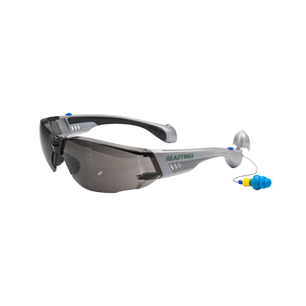 ReadyMax SoundShield® Construction Silver Frame with Grey Lens