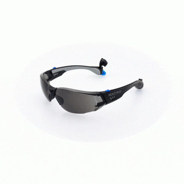 ReadyMax SoundShield® Construction Black Frame Grey Lens 360˚ View