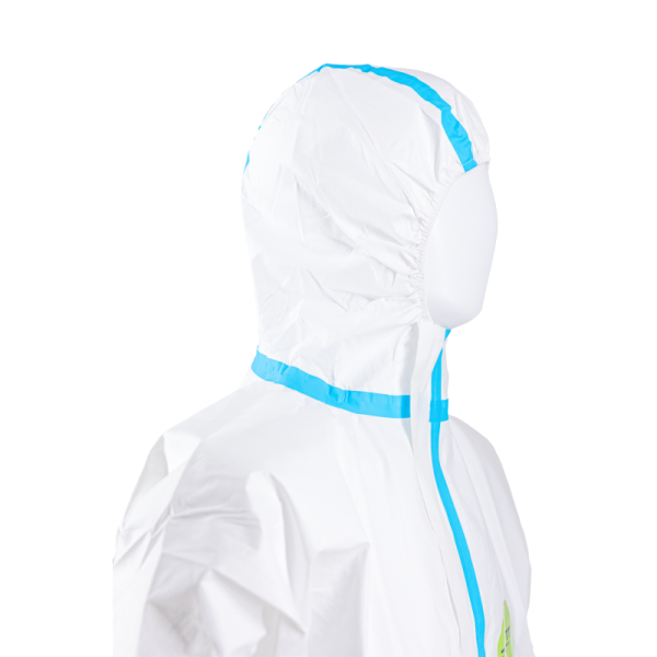 Sterilized Disposable Hooded Medical Hazmat Protective Coveralls